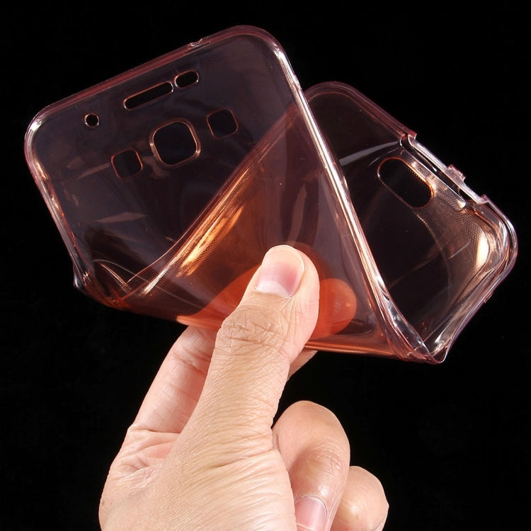 For Galaxy A8 / A800 0.75mm Double-sided Ultra-thin Transparent TPU Protective Case