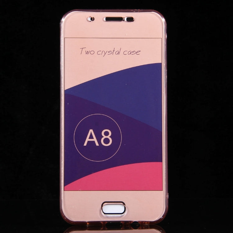 For Galaxy A8 / A800 0.75mm Double-sided Ultra-thin Transparent TPU Protective Case