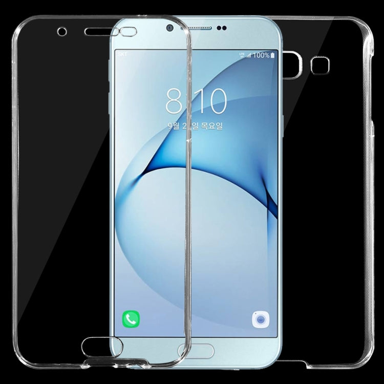 For Galaxy A8 / A800 0.75mm Double-sided Ultra-thin Transparent TPU Protective Case