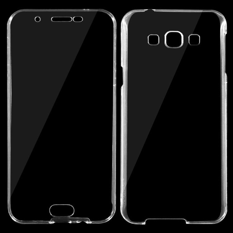 For Galaxy A8 / A800 0.75mm Double-sided Ultra-thin Transparent TPU Protective Case