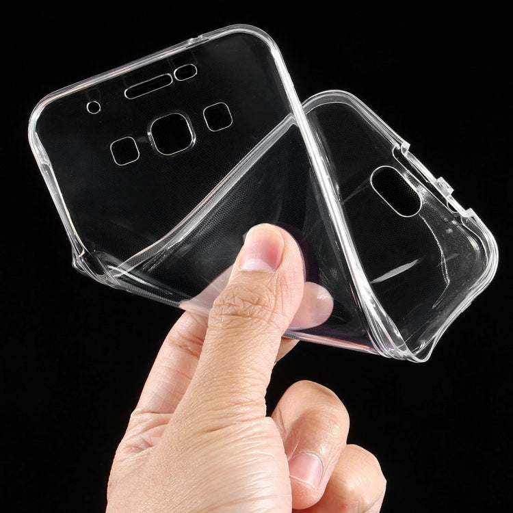 For Galaxy A8 / A800 0.75mm Double-sided Ultra-thin Transparent TPU Protective Case