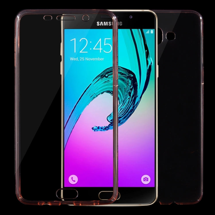 For Galaxy A9 / A900 0.75mm Double-sided Ultra-thin Transparent TPU Protective Case