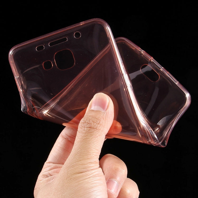For Galaxy A9 / A900 0.75mm Double-sided Ultra-thin Transparent TPU Protective Case