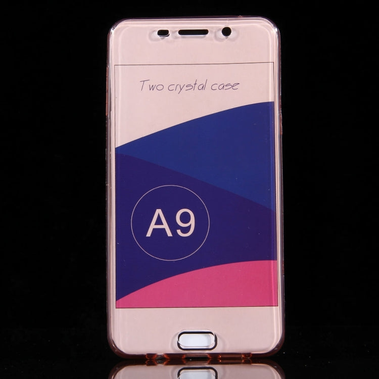 For Galaxy A9 / A900 0.75mm Double-sided Ultra-thin Transparent TPU Protective Case