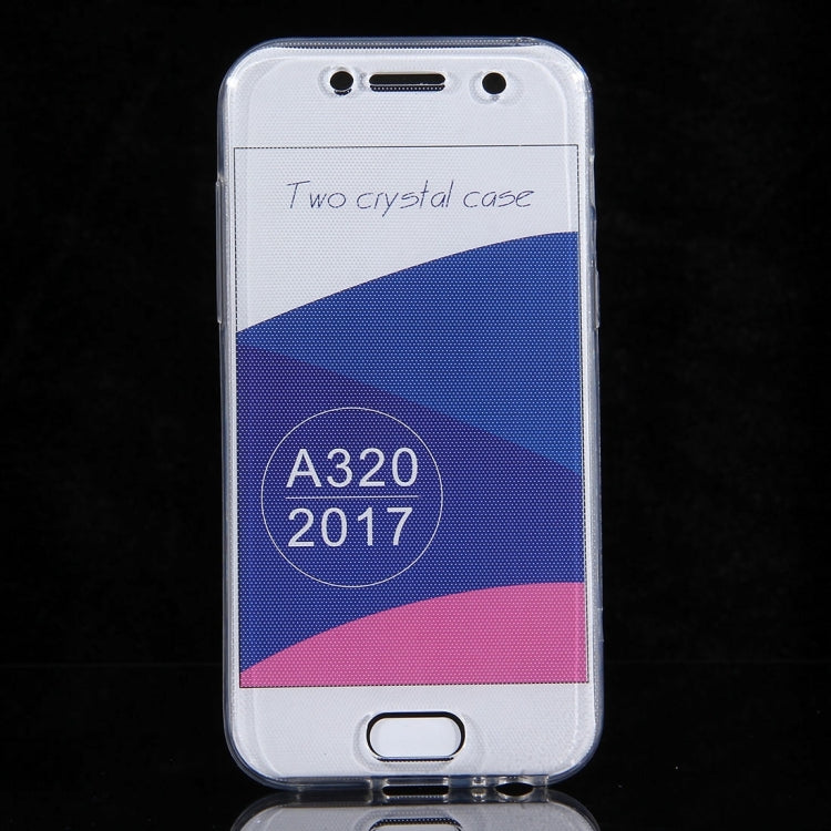 For Galaxy A3 (2017) / A320 0.75mm Double-sided Ultra-thin Transparent TPU Protective Case