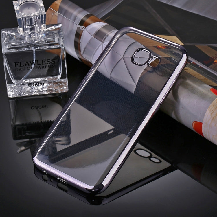 For Galaxy A3 (2017) / A320 Electroplating Frame Soft TPU Protective Case