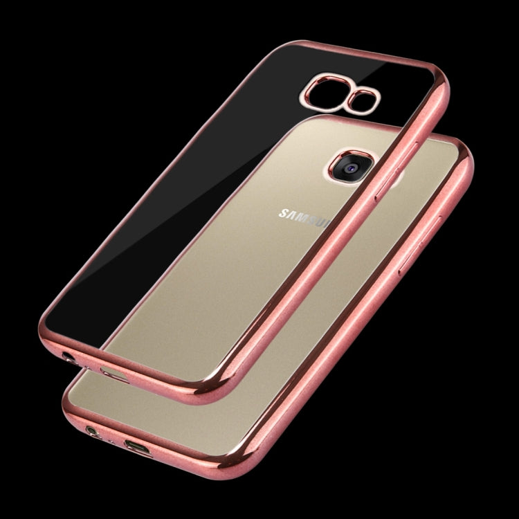 For Galaxy A3 (2017) / A320 Electroplating Frame Soft TPU Protective Case