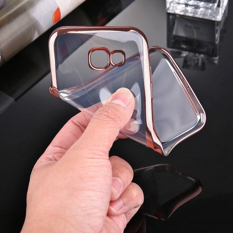 For Galaxy A3 (2017) / A320 Electroplating Frame Soft TPU Protective Case