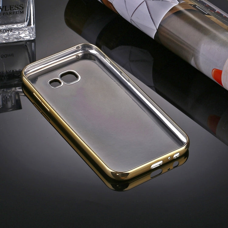For Galaxy A7 (2017) / A720 Electroplating Frame Soft TPU Protective Case