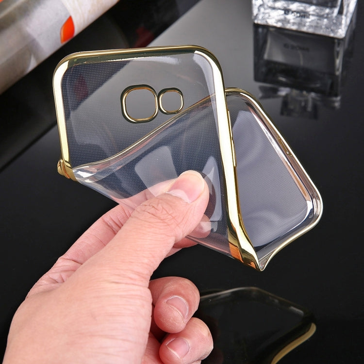 For Galaxy A7 (2017) / A720 Electroplating Frame Soft TPU Protective Case