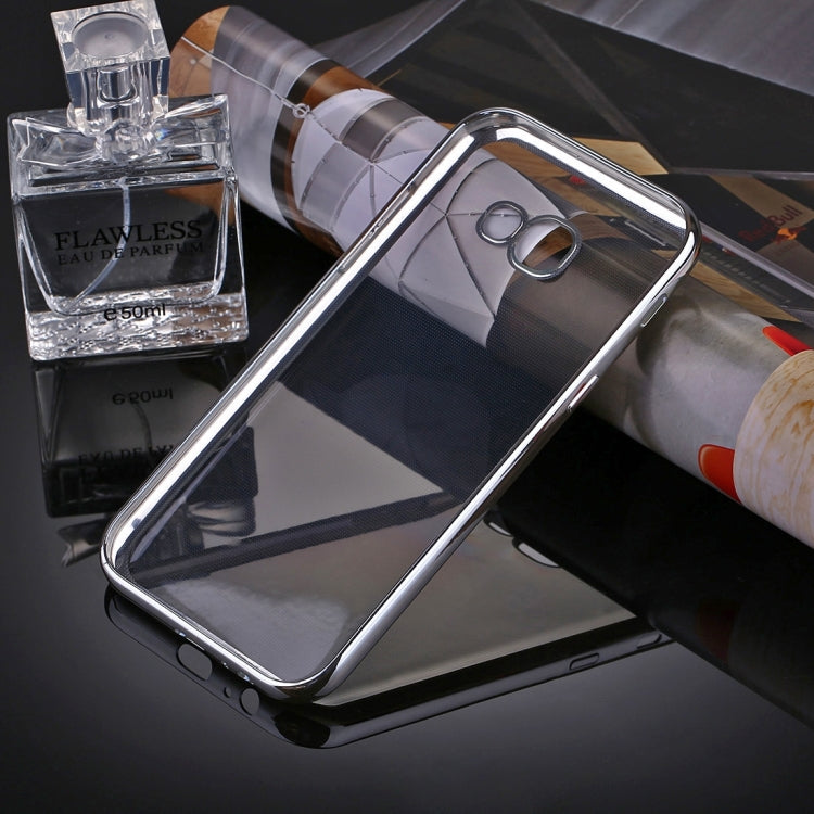 For Galaxy A7 (2017) / A720 Electroplating Frame Soft TPU Protective Case