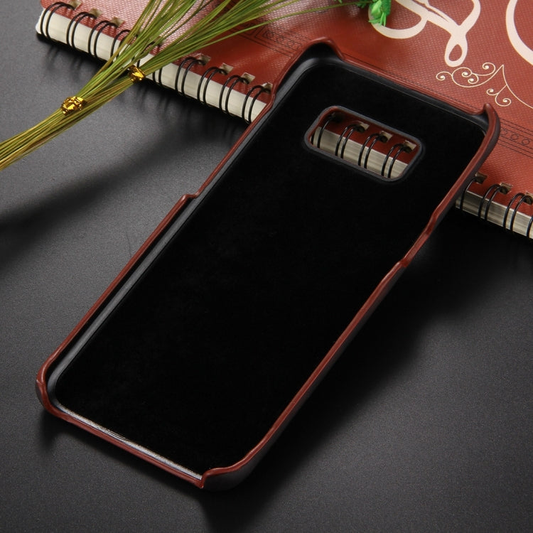 For Galaxy S8 + / G9550 Paste Skin + PC Thermal Sensor Discoloration Protective Back Cover Case(Orange)