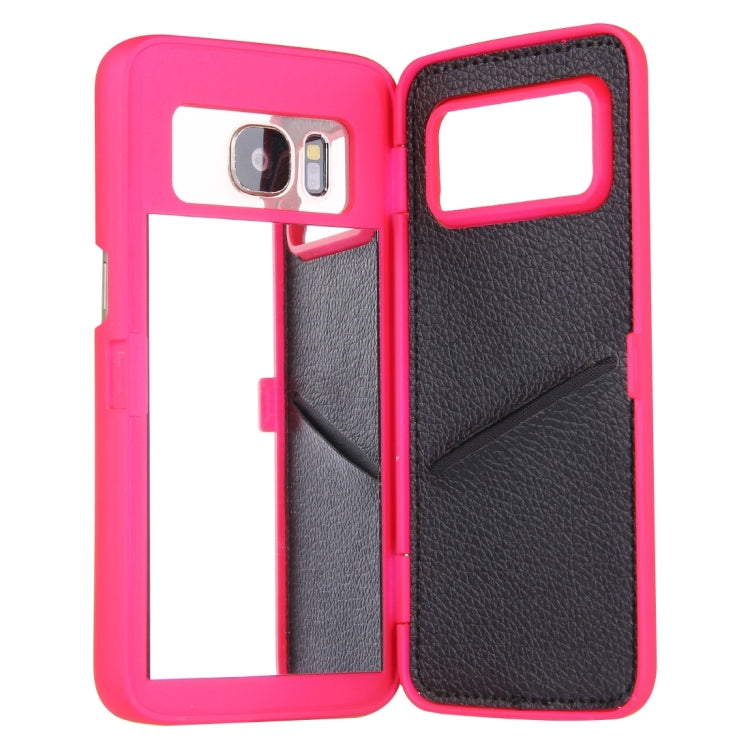 For Galaxy S7 / G930 Back Cover Style Mirror Hard Case with Card Slot