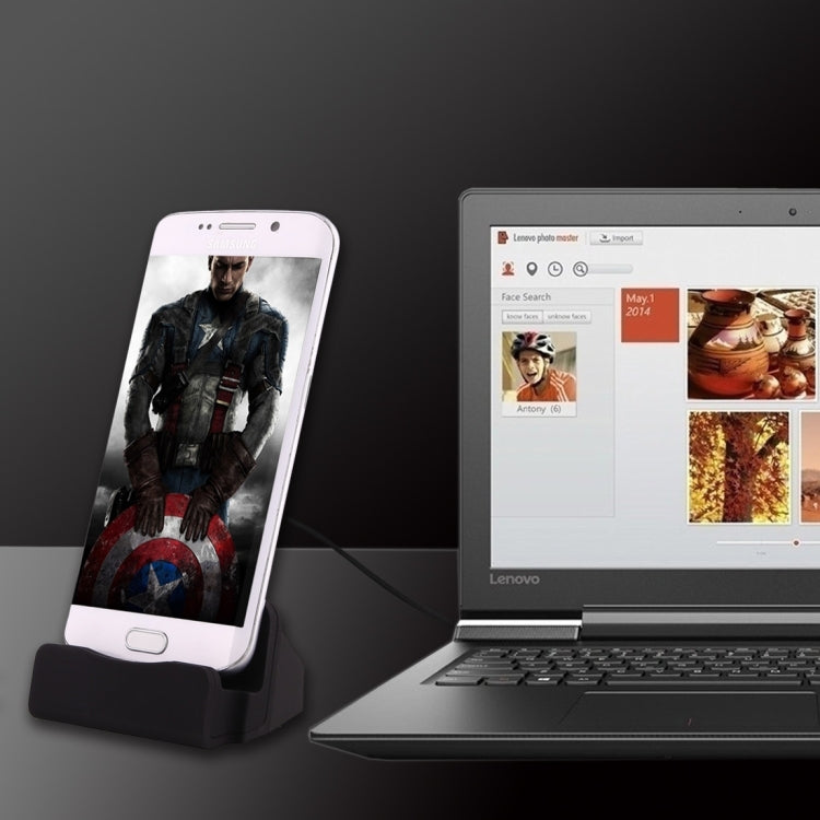 5V 1A Micro USB Sync Data / Charging Magnetic Desktop Station Dock Charger, For Samsung, HTC, LG, Sony, Huawei, Lenovo and other Smartphones