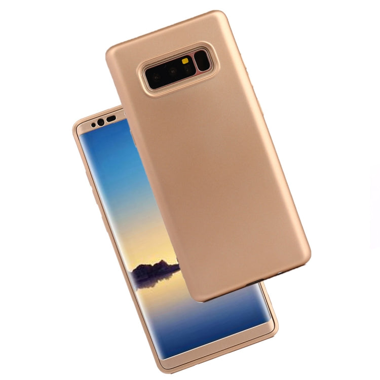 For Galaxy Note 8 PU + PC 360 Degree Full Coverage Combination Protective Back Cover Case