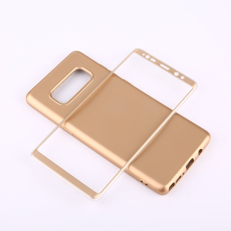 For Galaxy Note 8 PU + PC 360 Degree Full Coverage Combination Protective Back Cover Case