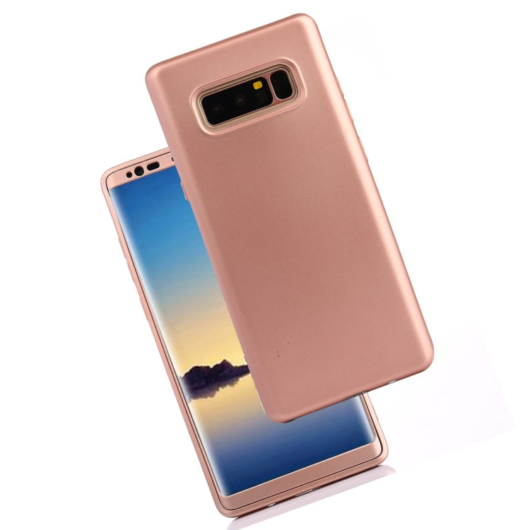 For Galaxy Note 8 PU + PC 360 Degree Full Coverage Combination Protective Back Cover Case