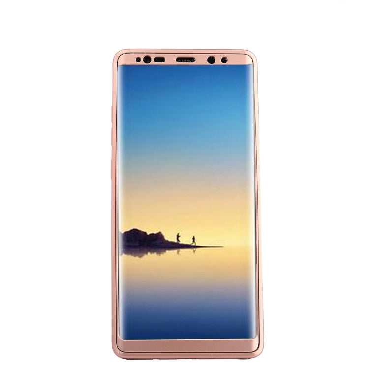 For Galaxy Note 8 PU + PC 360 Degree Full Coverage Combination Protective Back Cover Case