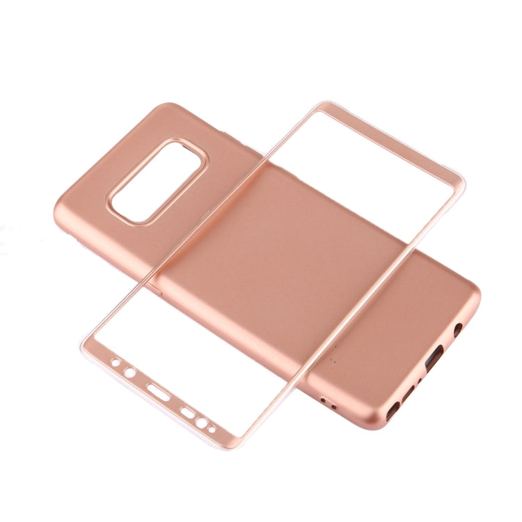For Galaxy Note 8 PU + PC 360 Degree Full Coverage Combination Protective Back Cover Case