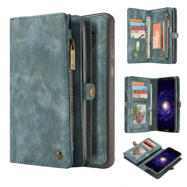 For Galaxy S8 + / G955 Crazy Horse Texture Flip Detachable Back Cover Leather Case with Card Slots & Wallet & Photo Frame