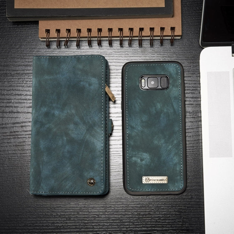 For Galaxy S8 + / G955 Crazy Horse Texture Flip Detachable Back Cover Leather Case with Card Slots & Wallet & Photo Frame