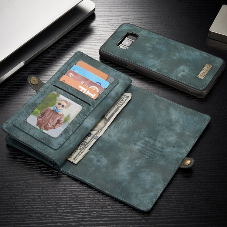 For Galaxy S8 + / G955 Crazy Horse Texture Flip Detachable Back Cover Leather Case with Card Slots & Wallet & Photo Frame