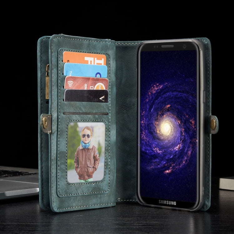 For Galaxy S8 + / G955 Crazy Horse Texture Flip Detachable Back Cover Leather Case with Card Slots & Wallet & Photo Frame