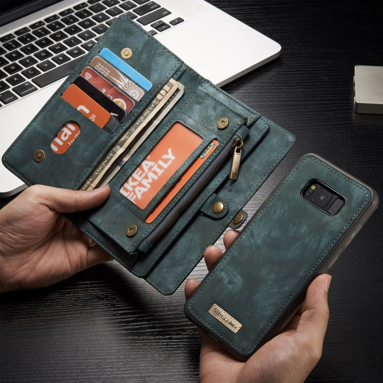 For Galaxy S8 + / G955 Crazy Horse Texture Flip Detachable Back Cover Leather Case with Card Slots & Wallet & Photo Frame