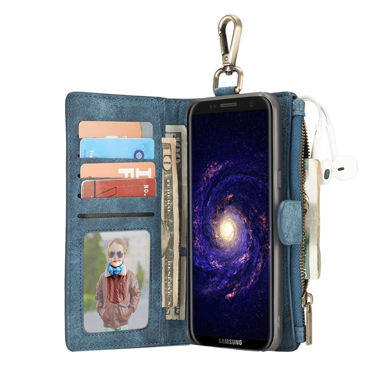 For Galaxy S8 + / G955 Crazy Horse Texture Flip Detachable Back Cover Leather Case with Hook & Card Slots & Wallet & Photo Frame