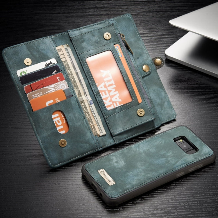 For Galaxy S8 + / G955 Crazy Horse Texture Flip Detachable Back Cover Leather Case with Hook & Card Slots & Wallet & Photo Frame
