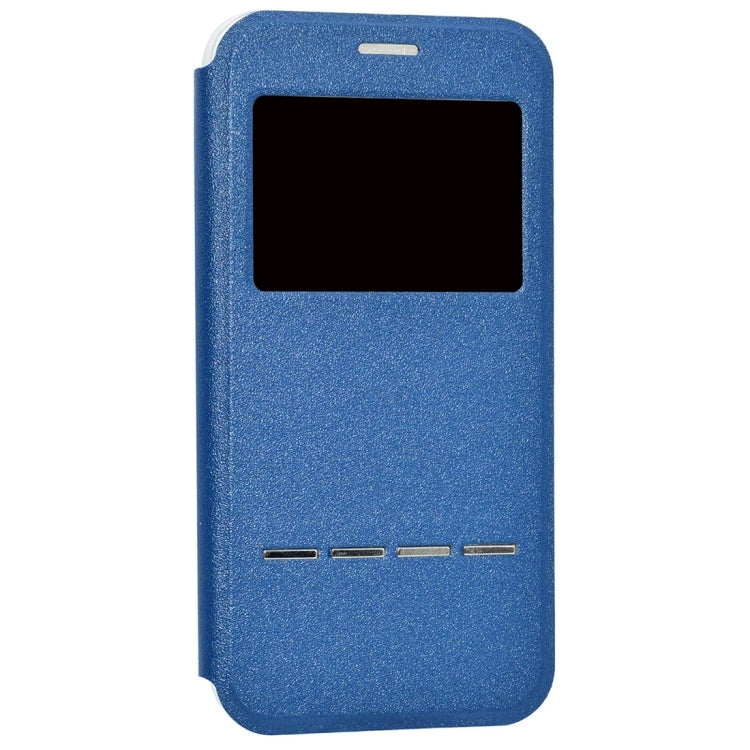 For Galaxy A3 (2017) / A320 Frosted Texture Horizontal Flip Leather Case with Call Display ID & Call Answer Window & Holder