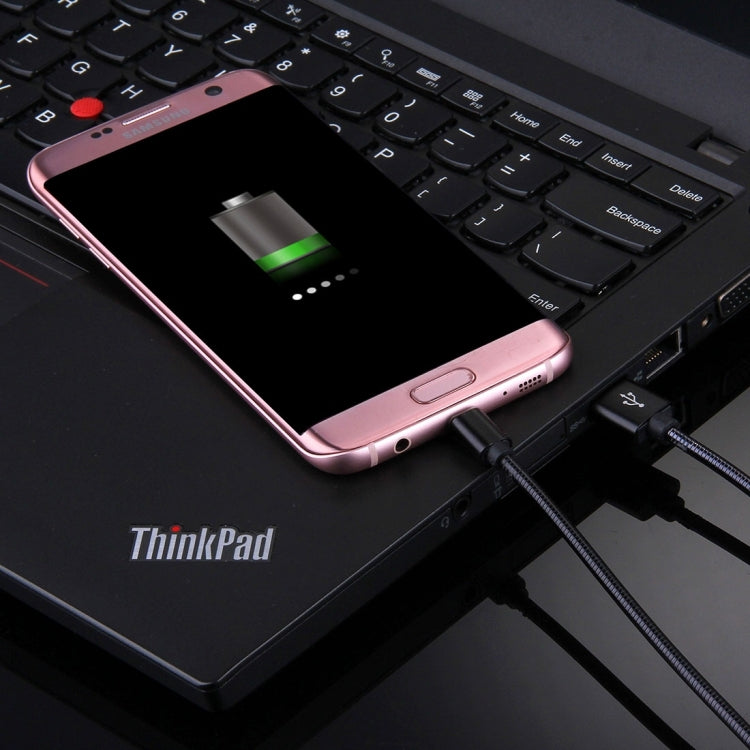 1m Micro USB to USB 2.0 Flexible Metal Data Sync Charging Cable