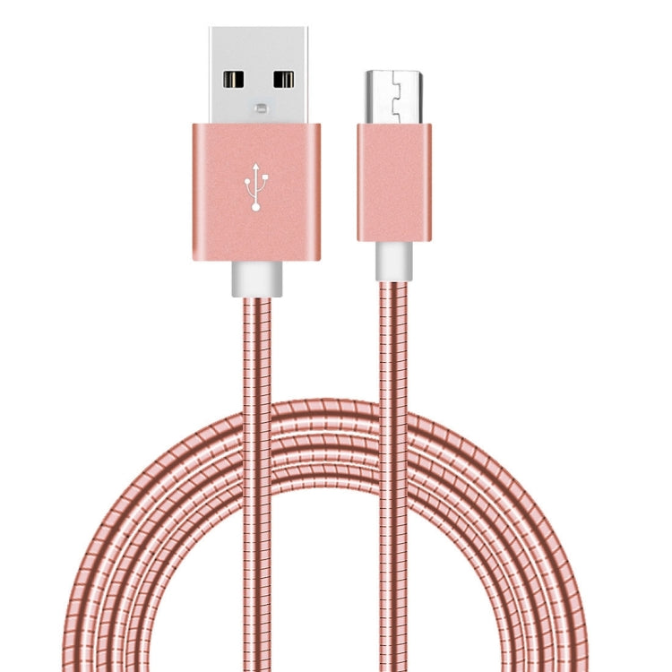 1m Micro USB to USB 2.0 Flexible Metal Data Sync Charging Cable