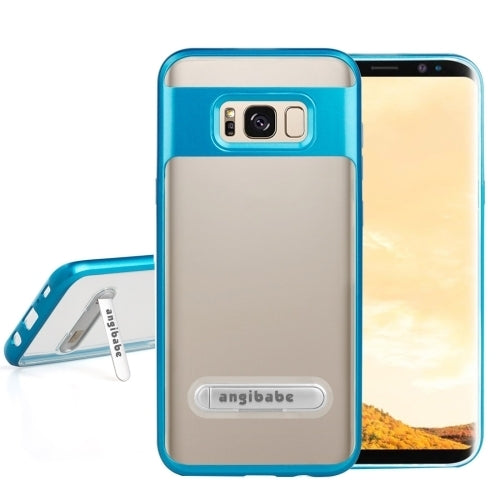 For Galaxy S8 + / G955 6.2 inch Color 2 in 1 (Carbon Fiber + TPU) with Holder Protective Cover Case