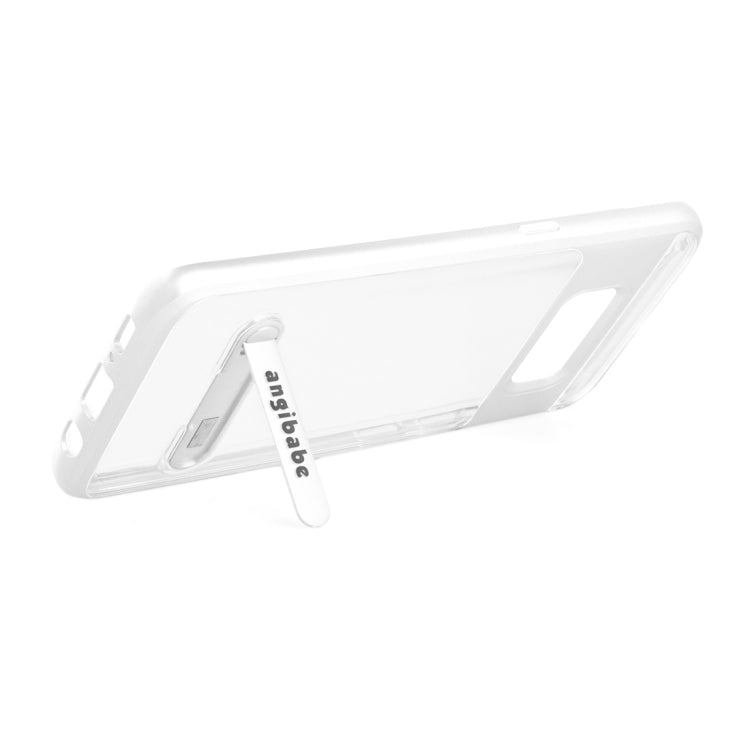 For Galaxy S8 + / G955 6.2 inch Color 2 in 1 (Carbon Fiber + TPU) with Holder Protective Cover Case