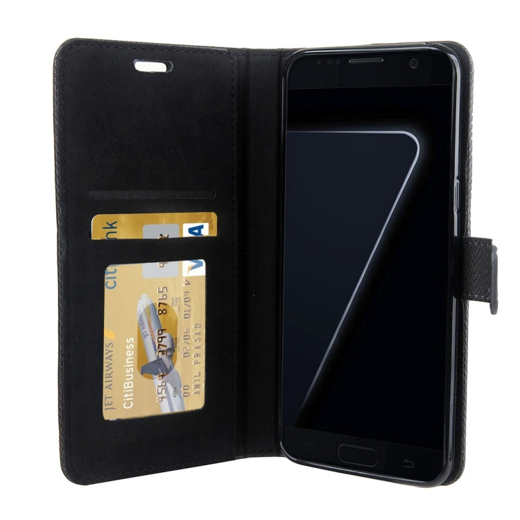 For Galaxy S8 Contrast Color Retro Denim Texture Style Horizontal Flip Leather Case with Holder & Card Slots