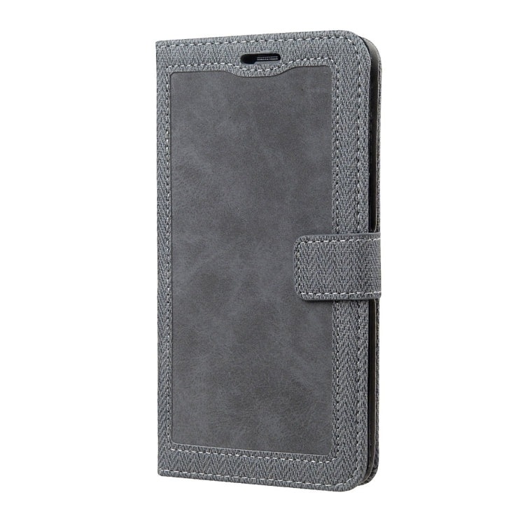 For Galaxy S8 Contrast Color Retro Denim Texture Style Horizontal Flip Leather Case with Holder & Card Slots