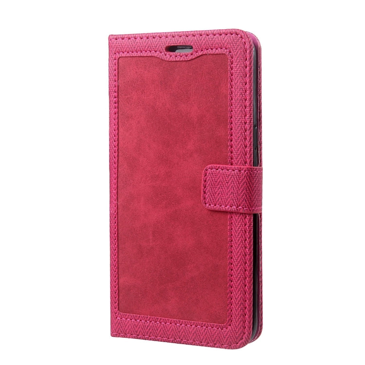 For Galaxy S8 + / G955 Contrast Color Retro Denim Texture Style Horizontal Flip Leather Case with Holder & Card Slots