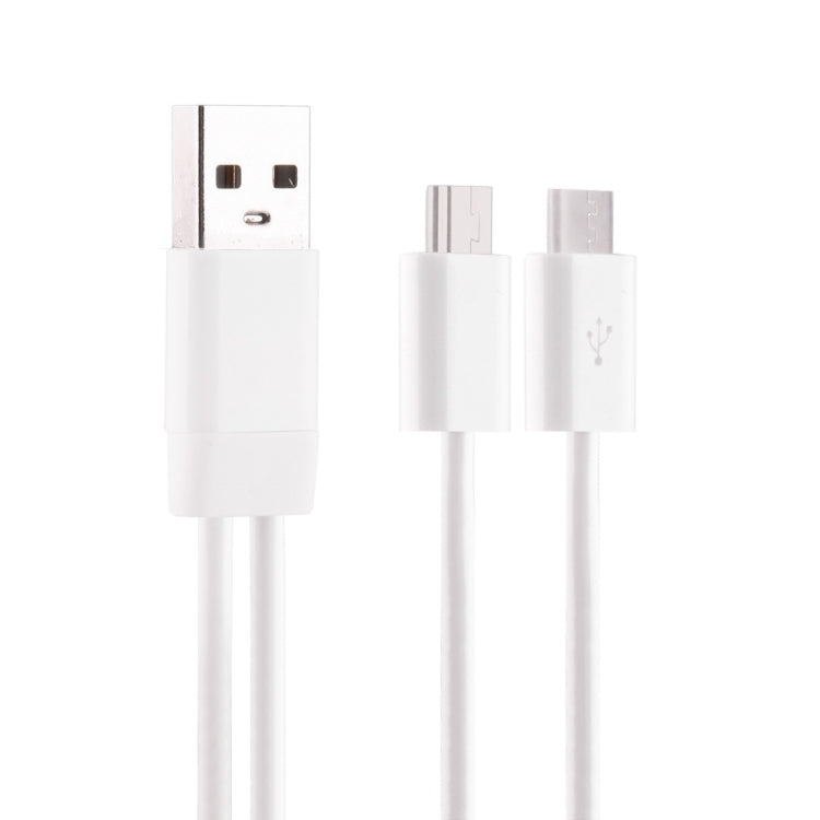 1m Mini USB & Micro USB to USB 2.0 Sync Data / Charger Spring Coiled Cable for Samsung, HTC, LG, Sony, Huawei, Lenovo, Xiaomi and other Smartphones, MP4, MP3(White)