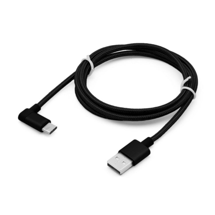 1.2m 2A 90 Copper Wires Woven Elbow USB-C / Type-C 3.1 to USB 2.0 Data / Charger Cable
