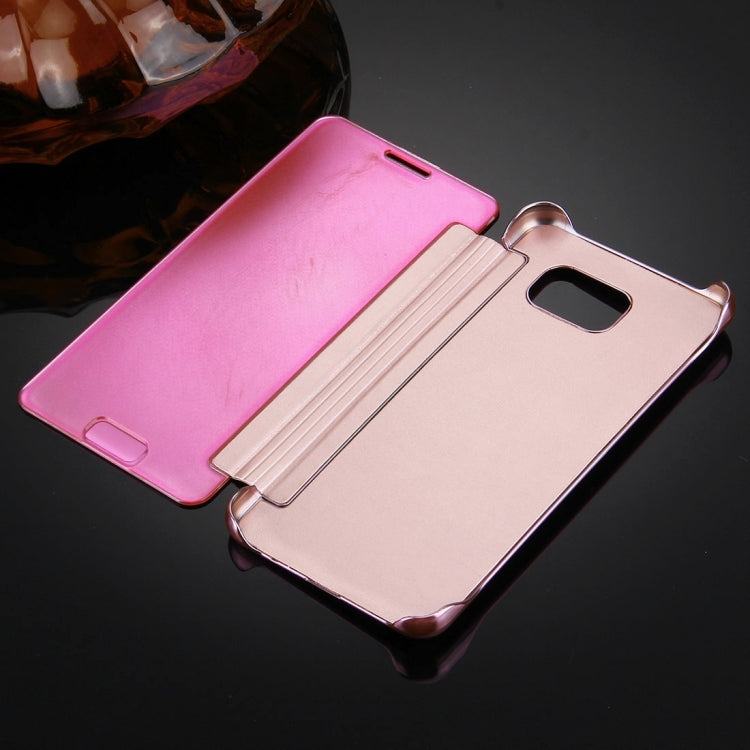 For Galaxy A3 (2016) / A310 Plating Mirror Horizontal Flip Leather Case with Sleep / Wake-up Function