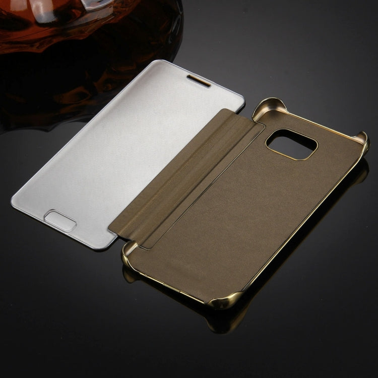 For Galaxy A3 (2016) / A310 Plating Mirror Horizontal Flip Leather Case with Sleep / Wake-up Function