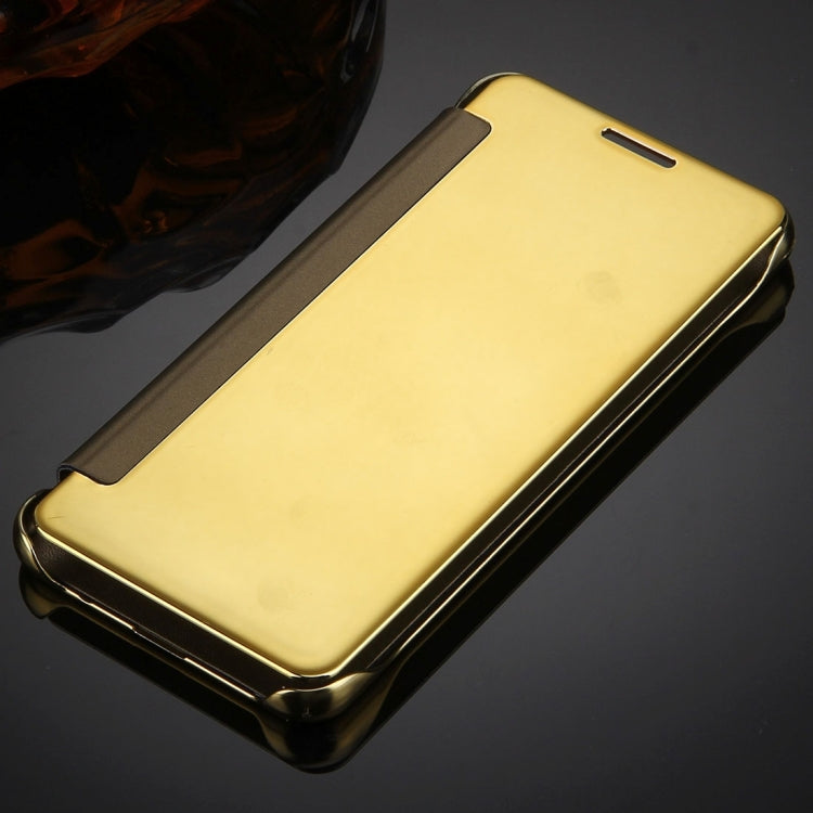 For Galaxy A3 (2016) / A310 Plating Mirror Horizontal Flip Leather Case with Sleep / Wake-up Function