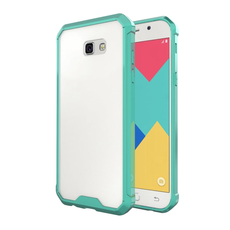 For Galaxy A7 (2017) / A720 Shockproof Acrylic + TPU Transparent Armor Protective Case