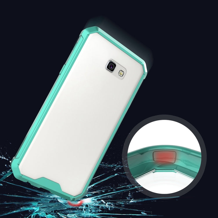 For Galaxy A7 (2017) / A720 Shockproof Acrylic + TPU Transparent Armor Protective Case