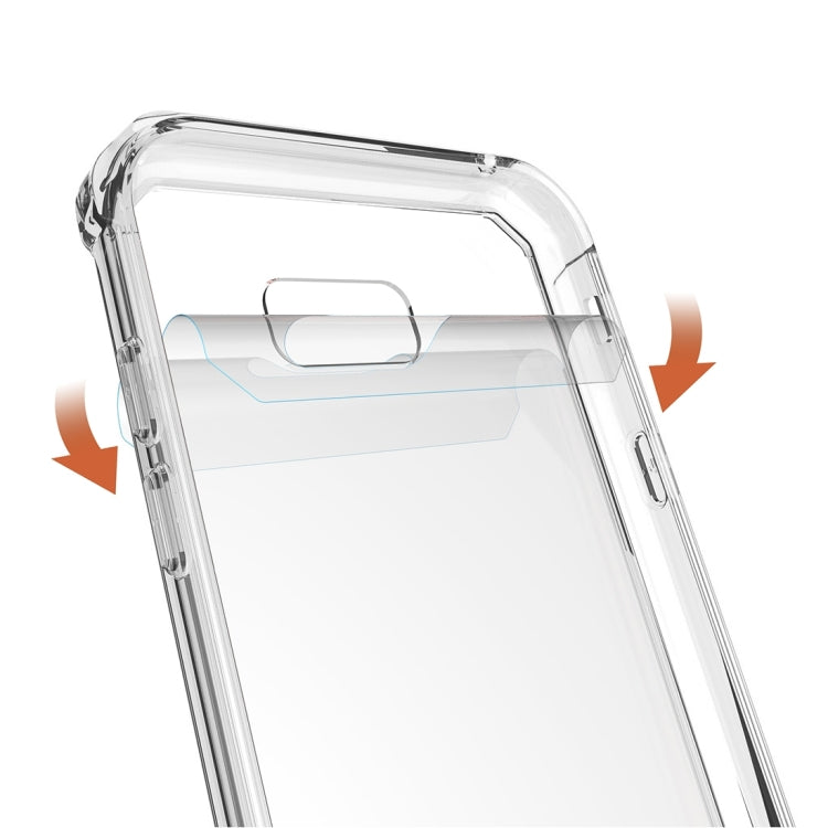 For Galaxy A7 (2017) / A720 Shockproof Acrylic + TPU Transparent Armor Protective Case