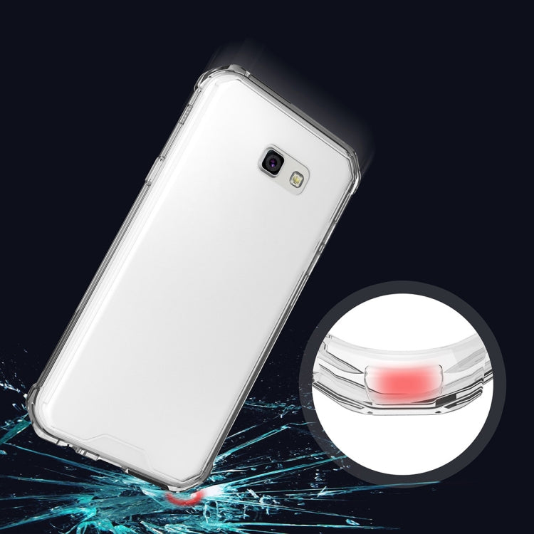 For Galaxy A7 (2017) / A720 Shockproof Acrylic + TPU Transparent Armor Protective Case