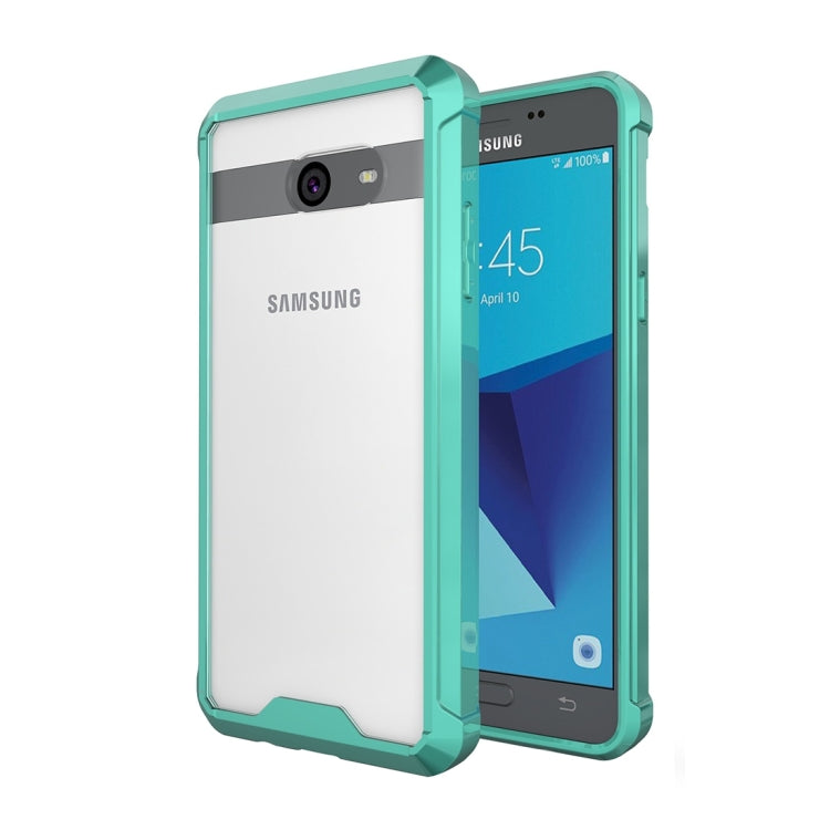 For Galaxy J5 (2017) / J530 (US Version) Shockproof Acrylic + TPU Transparent Armor Protective Case
