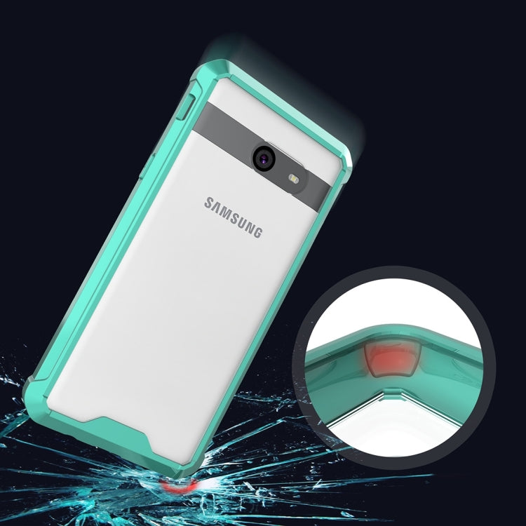 For Galaxy J5 (2017) / J530 (US Version) Shockproof Acrylic + TPU Transparent Armor Protective Case
