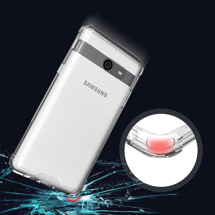For Galaxy J5 (2017) / J530 (US Version) Shockproof Acrylic + TPU Transparent Armor Protective Case